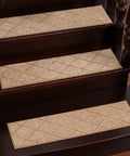 Stair Treads For Wooden Steps 8 By 30 Inch Peel And Stick Non Slip Indoor Runner Mats 15 Pack Beige Anti Slip Self Adhesive Backing.