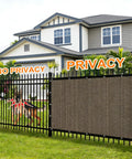 Mocha 90 Percent Outdoor Sun Shade For Patio 6 X 8 Ft Pergola Canopy With Grommets Breathable HDPE Shade Cloth Privacy Screen