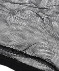 Close-up of Double Layer Car Ceiling Cargo Net For SUV Truck Van, Roof Storage Organizer, black polyester mesh fabric detail.
