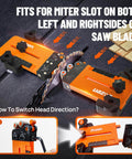 2 In 1 Thin Rip Jig With Feather Board For Table Saw, Reduces Kickback While Cutting Thin Strips, Fits Three Quarter Inch By Three Eighth Inch Slots