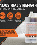 Pro Grade Concrete Crack Repair Kit With Quick Drying Filler And Static Mixer For Pavement And Driveway Sealing, 21 Oz Gray