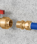 12 Pack Half Inch Push To Connect PEX Fittings Straight Coupling For PEX Copper CPVC No Lead Brass Plumbing