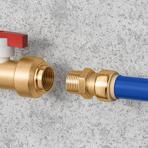 12 Pack Half Inch Push To Connect PEX Fittings Straight Coupling For PEX Copper CPVC No Lead Brass Plumbing