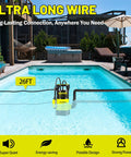 Beast Submersible Water Pump 1HP 5300GPH in pool with 26ft cord for clean and dirty water transfer