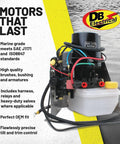 Tilt And Trim Motor Replacement For Mercury Mercruiser Stainless Steel Frame 14336A15 14336A20 12V Aftermarket Unit