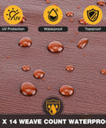 Heavy Duty 16 Mil 10x20 Foot Waterproof Poly Tarp With Brass Grommets And Reinforced Edges Built Tough UV Resistant