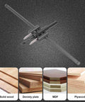 Premium Heavy Duty Circle Hole Cutter Saw Kit With Adjustable Carbon Steel Wood Drill Bit Tool For Precise 30 To 300Mm Round Cuts In DIY Lumber And Furniture Making Projects That Get You Done Fast. Adjustable carbon steel circle hole cutter for wood, MDF, plywood and solid wood