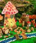 Totally Adorable Miniature Squirrel Garden Accessories Set With 19 Pieces Resin Squirrels Mushrooms Bridge Lighthouse Water Well And Pond