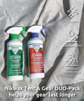 Targeted Duo Pack 500ml SolarWash And SolarProof Cleaning And Waterproofing Spray For Tents And Gear