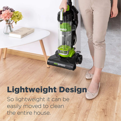 Eureka Airspeed Ultra Lightweight Vacuum Cleaner NEU10AE4 700W Powerful Suction For Hard Floors And Carpets Quick Release Handle With Crevice Tool And Dusting Brush Great For Upholstery And Above Floor Cleaning Clean House Like A Champ