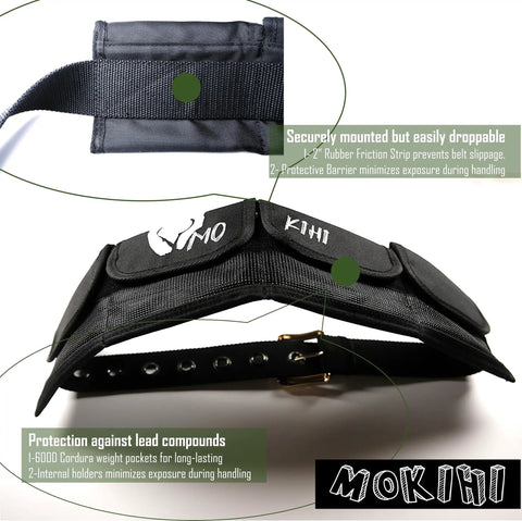 13.86 Pounds Diving Weight Belt With Quick Release Buckle For Saltwater Dives, Durable Buckles Resisting Corrosion