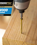 Drilling Premium Exterior Wood Screws For Decking And Outdoor Projects Built Tough Bronze Finish Size Nine By Two And A Half Inch