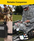 All In One Survival First Aid Kit 248 Pcs With Go-To Tactical Gear Emergency Trauma Medical Supplies In A Durable MOLLE Pouch For Camping Hiking Outdoor Adventures Ready For Any Emergency