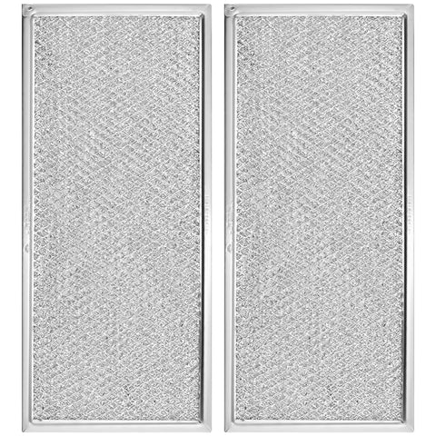 13 X 6 Inch Microwave Filter For Whirlpool And GE Microwaves W10208631A Grease Filter Pack Of 2 Durable Aluminum Mesh