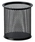 Wire Mesh Pen Holder And Pencil Cup Desk Organizer For Stationery And Office Supplies Sturdy Steel Mesh With Black Powder Coat
