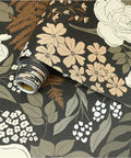 Peel And Stick Floral Wallpaper Removable Rose Leaf Pattern Vintage Wall Mural For Living Rooms And Bedrooms No Mess
