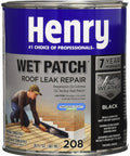 Jar of Quart Roof Cement For Quick Leak Repairs And Flat Roof Patching, Smooth Finish, Classic Assorted Color, Easy Squeeze Applicator