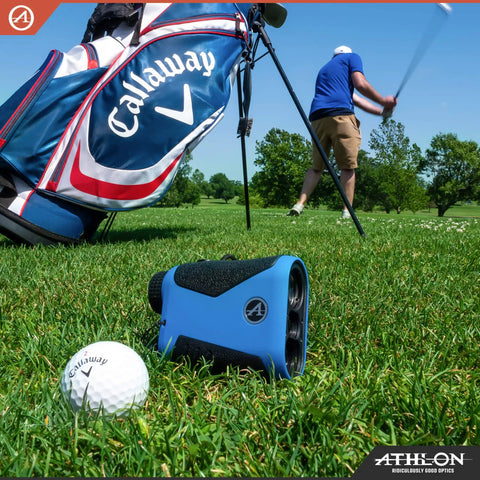 Slope Smart Golf Rangefinder Locks Down Fairway Distances Up To Eight Hundred Yards Handles Hilly Terrain Smoothly And Delivers Ball Park Precision For Weekenders Available In Sleek Blue For Reliable Courseplay