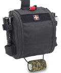 Paramedical First Aid Kit With Large Capacity Cabinet For Rapid Interventions, black leg paramedic organizer with flashlight holder