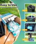 Portable Camp Toilet Kit with 30 Pack Absorbent Gel Pellets and 30 Drawstring Bags shown in use outdoors