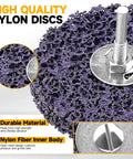 Heavy Duty 4 Pc Abrasive Strip Disc Wheels For Angle Grinder with nylon fiber material for efficient paint stripping and surface prep.