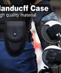 Heavy Duty Double Lock Hinged Handcuffs With Two Keys And Case Real Steel Pro Grade Security Cuffs In Black Built To Last