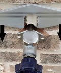2 Pack Outdoor Hose Bib Fix Kit With Slide In Mounting Plate installed on brick wall for leaky faucets repair
