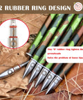 100 Grain Screw In Archery Field Points For Recurve And Compound Bow Target Practice Pack Of 12 on camo arrows with O-rings