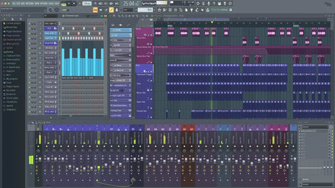 FL Studio 20 Producer Edition DAW for Beat Making and Music Production interface on Mac and Windows with multi-track MIDI recording.