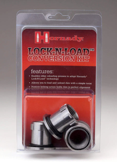 Lock-N-Load Conversion Kit With 3 Die Bushings And 1 Conversion Bushing For RCBS Rock-Chucker And Other Reloading Presses packaging