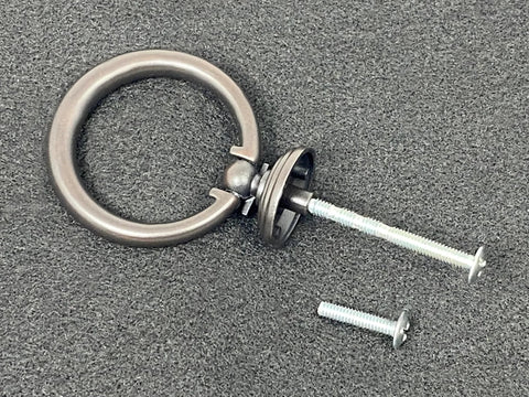 Origins Collection 2 Inch Furniture Ring Pull In Oil Rubbed Bronze For Cabinets Drawers And Furniture Pieces with screws
