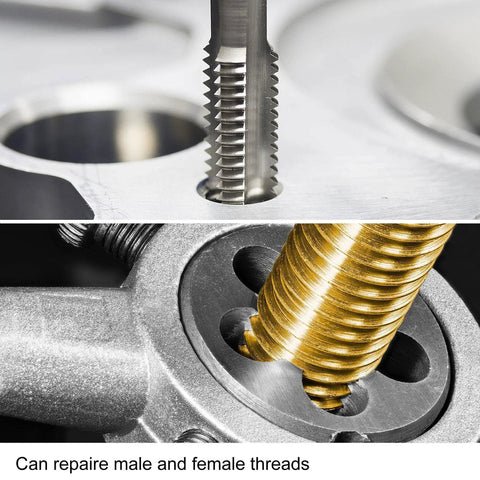 Metric M5 X 0.5mm Tap And Die Set With Round Threading Die For Nut And Bolt Rethreading, Repair Damaged Threads