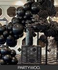 Black Balloons Party Pack 140 Pcs With 18 Inch 12 Inch 10 Inch And 5 Inch Balloons Arch Kit Garland For No Fuss Easy Setup