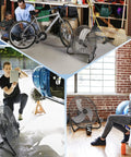 20 Inch High Velocity Wall Mount Fan with Pivoting Head in garage, workshop, and home gym settings