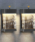 Dusk To Dawn Outdoor Light With Bubble Glass 750 Lumen Built In LED Porch Fixture for modern exterior lighting, warm glow