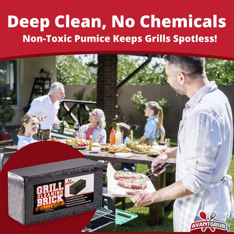 Bulk 4 Pack Heavy Duty Grill Cleaning Brick Pumice Stone For Flat Top Grills And Griddles Chemical Free Scrub Tool product image