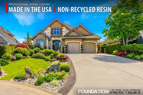 Water Based Acrylic Concrete Sealer And Paver Protector With Cure And Seal Formula Low Gloss Guard 5 Gallon Barrel Hardcore Blend For Driveways, sleek driveway and lush landscaping.