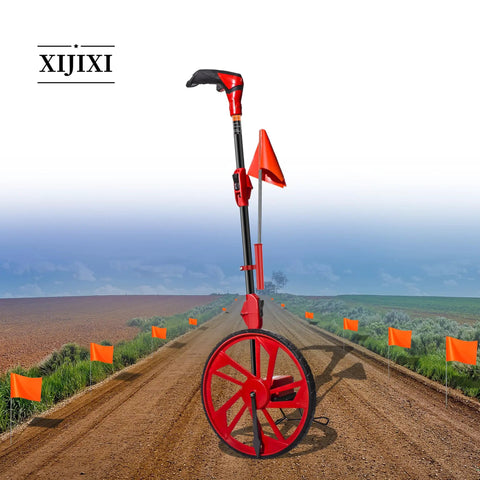 Built Tough Collapsible Distance Measuring Wheel Smooth Rollin Design Top Notch Gear For Yard Layouts And Job Sites Includes Quick Zero Reset Sturdy Flag Holder And Pro Grade Contractor Reliability
