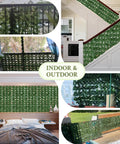 Artificial Ivy Privacy Fence Wall Screen 40x120 Inches for Patio Balcony Garden Backyard Indoors Outdoor UV Resistant Faux Greenery