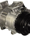 Brand New Auto Air Conditioning Compressor With Clutch featuring grey coating and direct fit design for smooth cooling upgrade.
