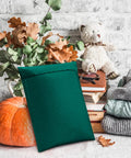 Green Bubble Mailers 12x16 Inch 40 Pack Padded Envelopes with 12x15 Inch Usable Size on autumn-themed background