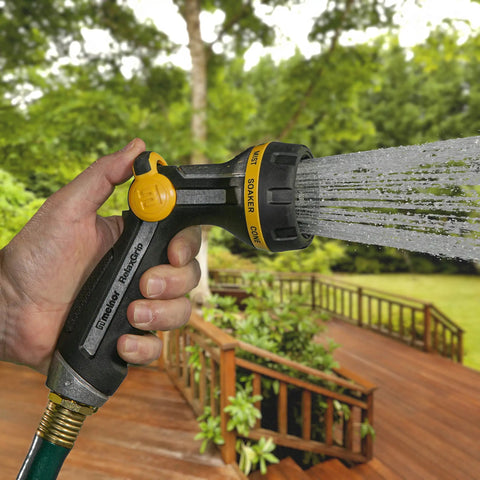 RelaxGrip Metal Garden Nozzle With Multi Pattern Spray Arthritis Foundation Ease Of Use Certified Quick Connect Bundle