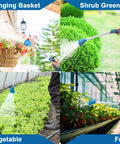 Heavy Duty 18 Inch Metal Watering Wand For Garden Hose With Thumb Control And 8 Spray Patterns used on plants