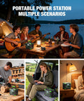 Portable Power Station 300W 288Wh Solar Generator used in camping and home scenarios for versatile power supply
