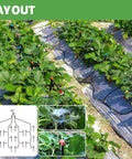 110 Foot Drip Irrigation Kit For Gardens And Lawns DIY Watering System With One Quarter Inch Tubing Layout in Garden