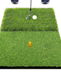 Big 23 By 16 Inch Foldable Golf Hitting Mat With 2 In 1 Turf For Rough And Fairway Practice, Chipping And Putting, Indoor Outdoor Training Mat With Shock Absorbent EVA Foam Base To Protect Your Wrists And Clubs