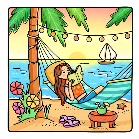Coloring Book For Adults And Teens Featuring Cute Girly Scenes For Relaxation And Cozy Self Care With Stress Relief Mindful Downtime