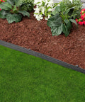 Garden with Heavy Duty Composite Landscape Edging With Anchoring Stakes, 4.5 Inch Straight Top Border, 40 Foot Kit, Black