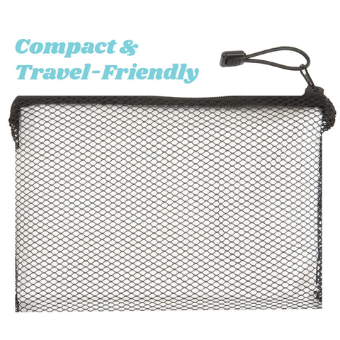 Mesh pouch for Lightweight Hooded Packable Poncho With Side Snaps For Adults Travel Ready Rain Gear That Packs Into Its Pouch