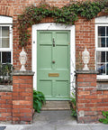Traditional entrance with Three Light Outdoor Post Lantern With Clear Beveled Glass Panels In White Finish 21 Inch Tall